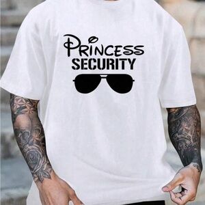 White Graphic T-Shirt - Princess Security